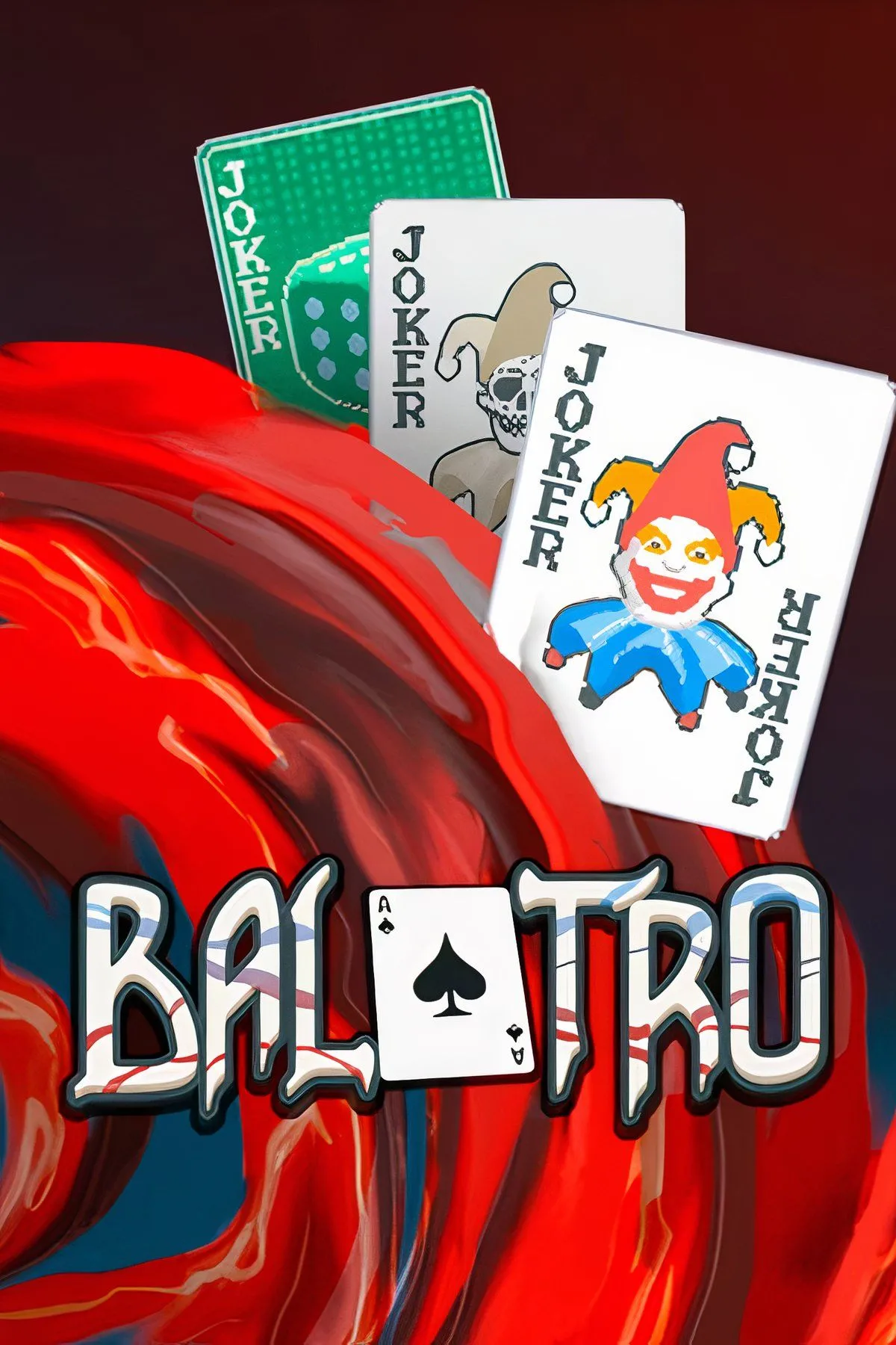 Giao diện game Balatro hiển thị bộ bài, các lá Joker và điểm số đang tăng cao