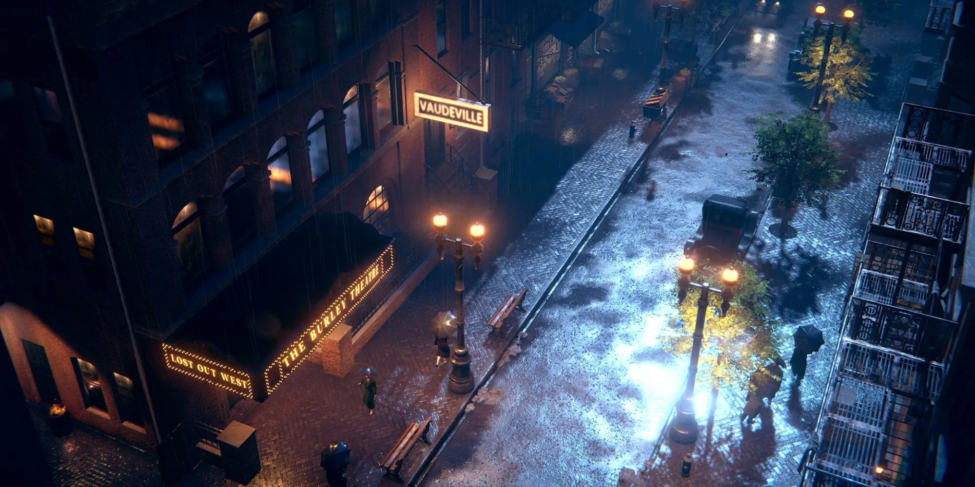 Giao diện game Empire of Sin với hình ảnh băng đảng Chicago