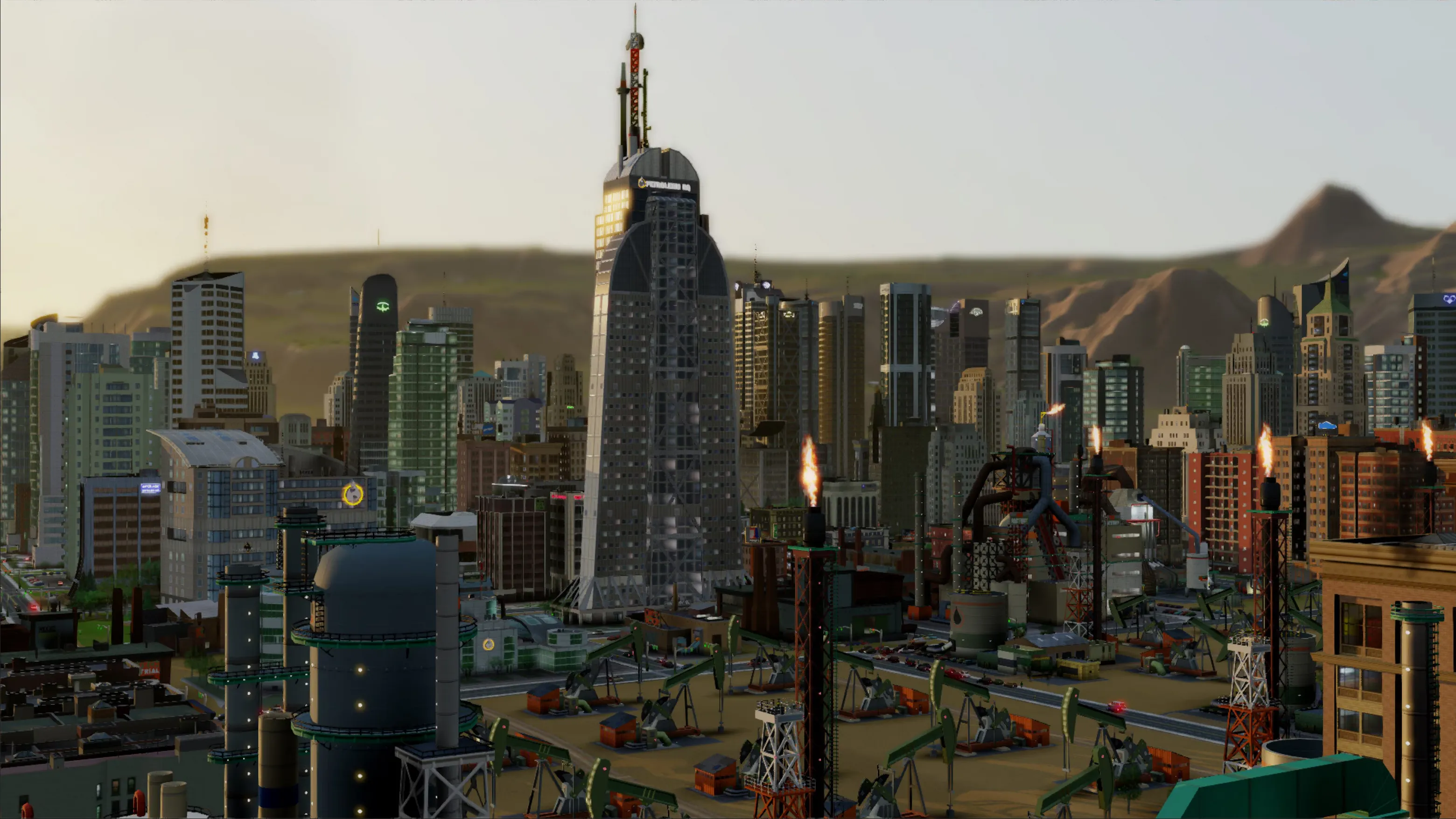 Giao diện game SimCity 2013, tựa game bị chỉ trích vì yêu cầu kết nối internet liên tục