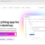 Giao diện lựa chọn tải ứng dụng ClickUp về máy tính hoặc sử dụng trực tiếp trên trình duyệt web