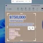 Giao diện tính năng Text Extractor trong Snipping Tool trên Windows 11