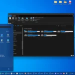 Giao diện Windows 11 sau khi tùy chỉnh để hiển thị nhãn ứng dụng trên thanh tác vụ, mô phỏng kiểu dáng Windows 10 mà không cần công cụ