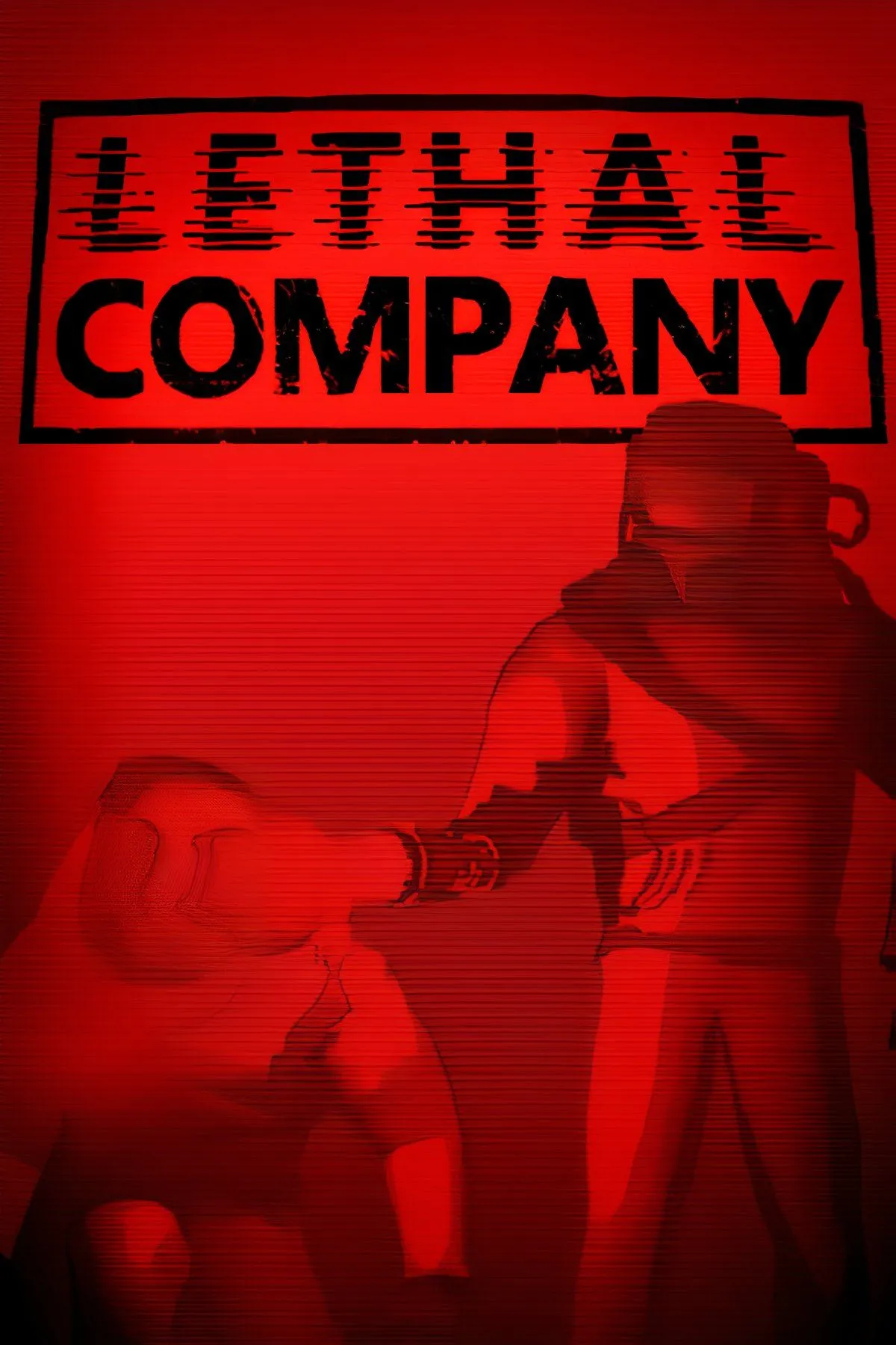 Hai người chơi đang dùng đèn pin khám phá một khu công nghiệp tối tăm trong Lethal Company