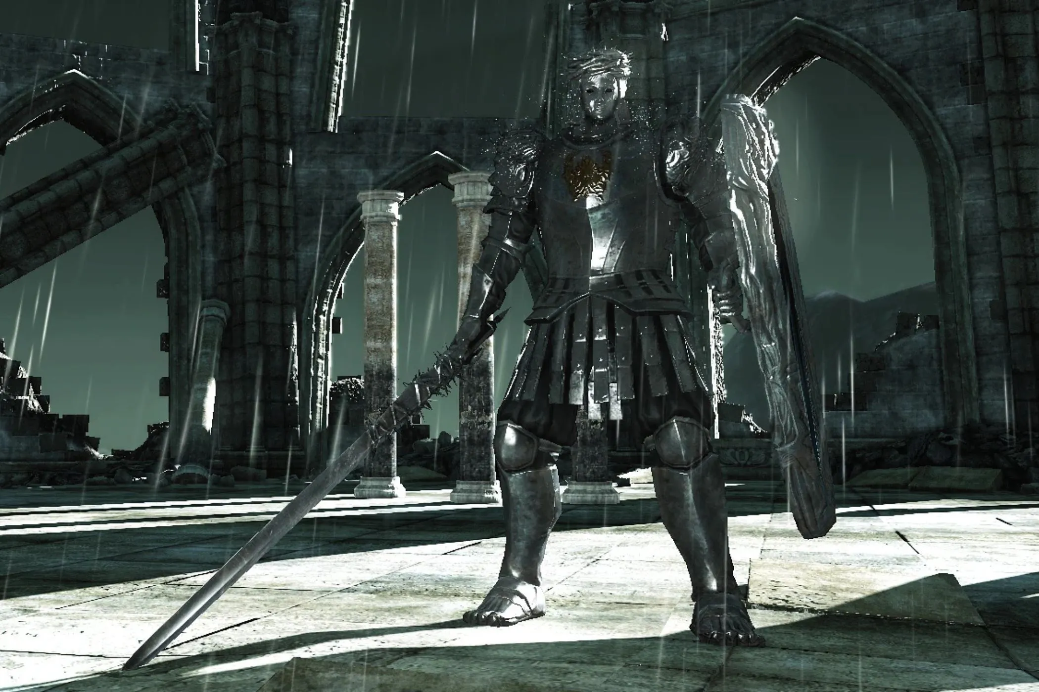 Hiệp sĩ Gương trong Dark Souls 2, một trùm với cơ chế phản chiếu độc đáo được kỳ vọng trong Elden Ring Nightreign.