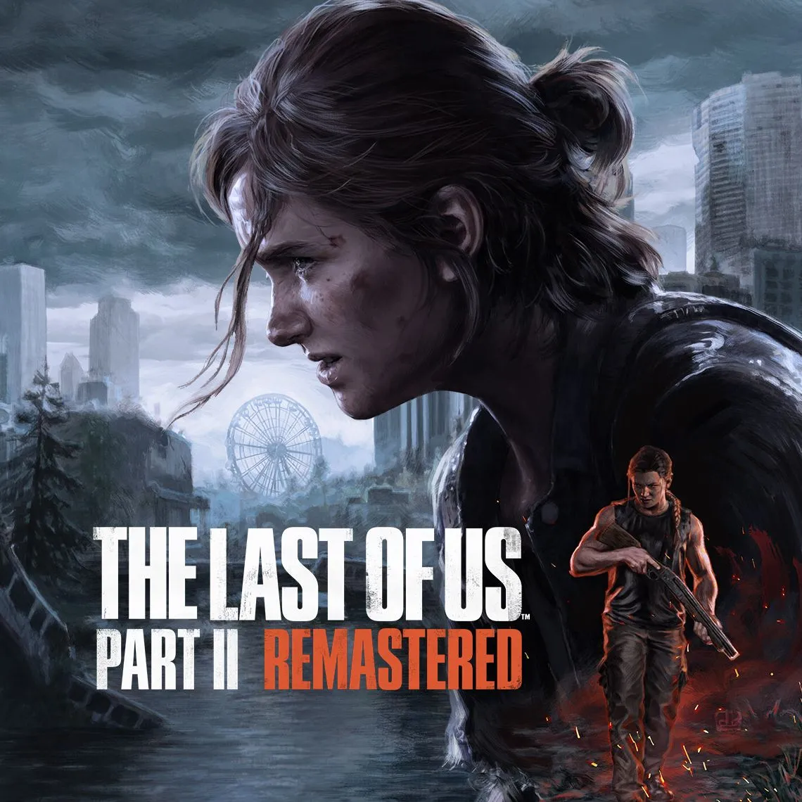 Hình ảnh bìa The Last of Us Part II Remastered với Ellie cầm đàn guitar, biểu tượng của một câu chuyện sâu sắc