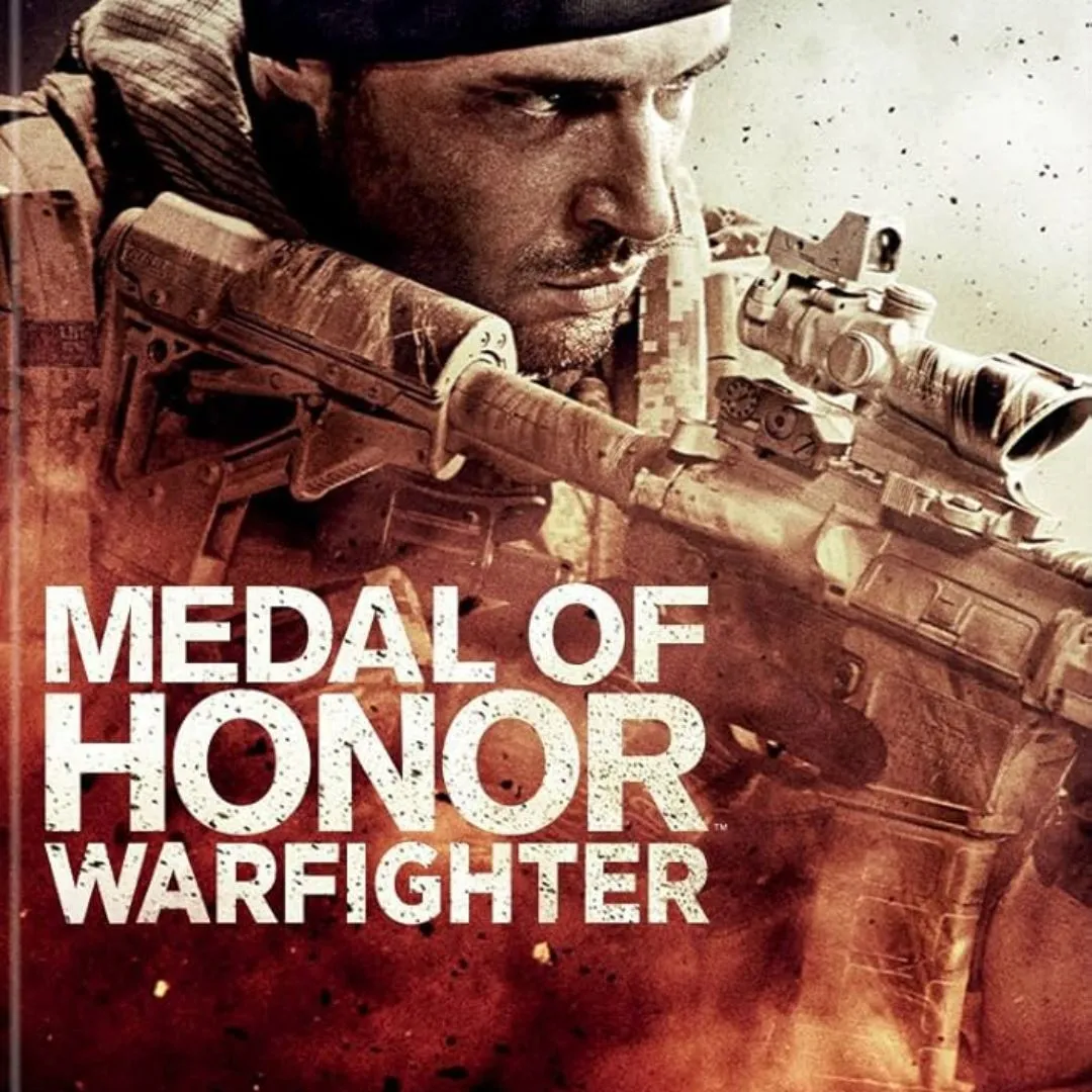 Hình ảnh cận cảnh một người lính trong game Medal of Honor: Warfighter, minh họa đồ họa thực tế của series.