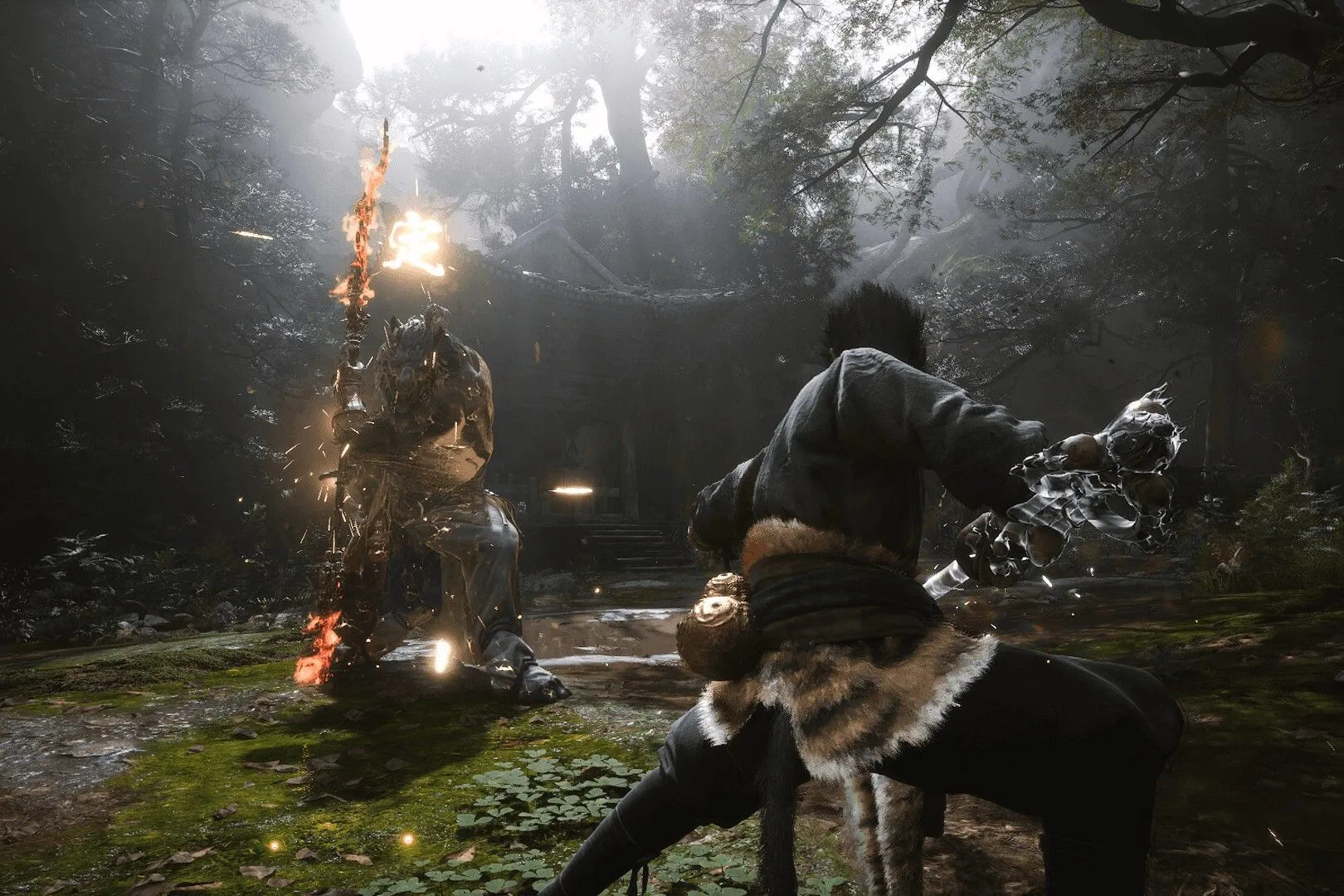 Hình ảnh cận cảnh nhân vật Tôn Ngộ Không trong game Black Myth: Wukong, tựa game đoạt giải Game of the Year tại Steam Awards 2024.
