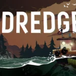 Hình ảnh chiếc thuyền đánh cá đơn độc trong bối cảnh u ám của tựa game Dredge, nay đã có mặt trên Xbox Game Pass.