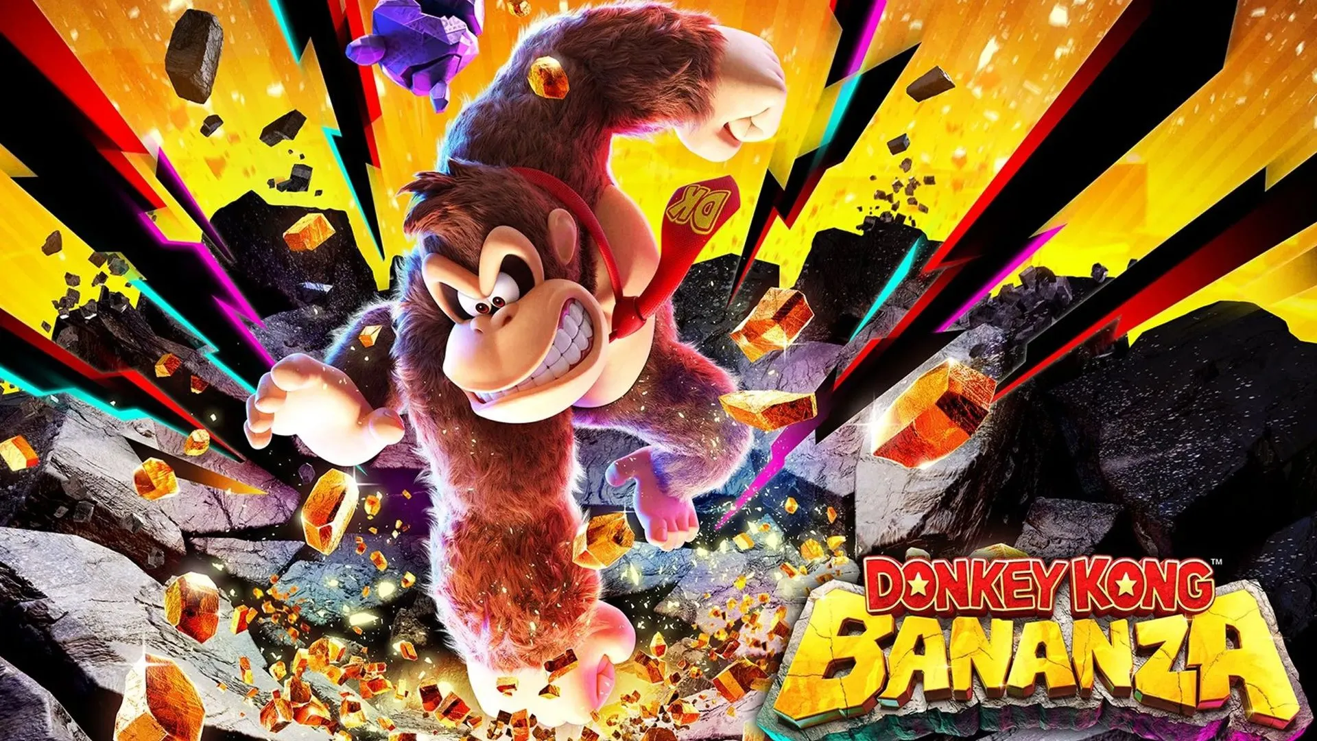 Hình ảnh chính của game Donkey Kong Bananza, một trong những tựa game Switch 2 được cho là không hỗ trợ lưu đám mây.