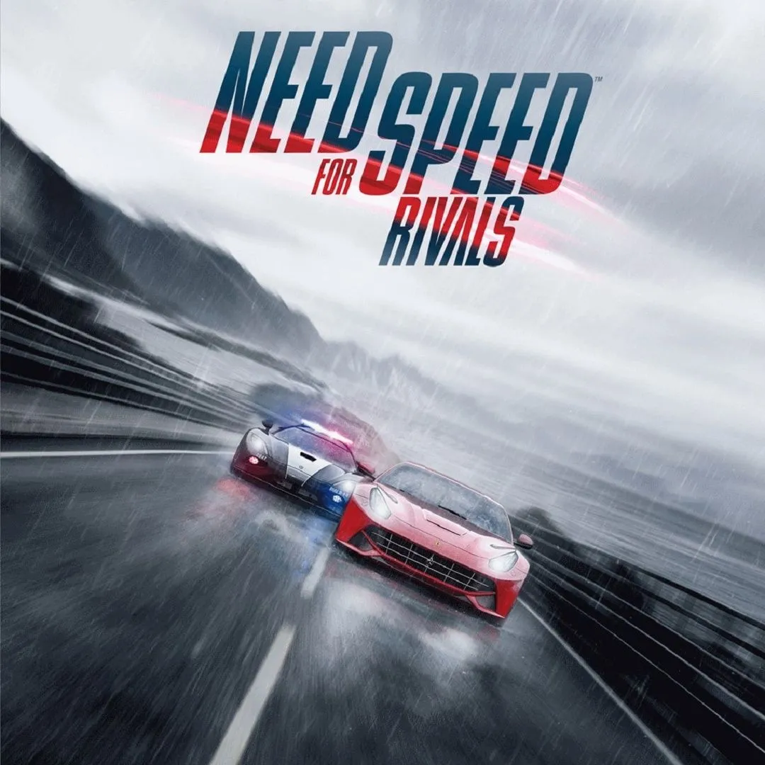 Hình ảnh đồ họa ấn tượng của Need for Speed Rivals với cảnh đua xe tốc độ cao trong một môi trường đẹp mắt.