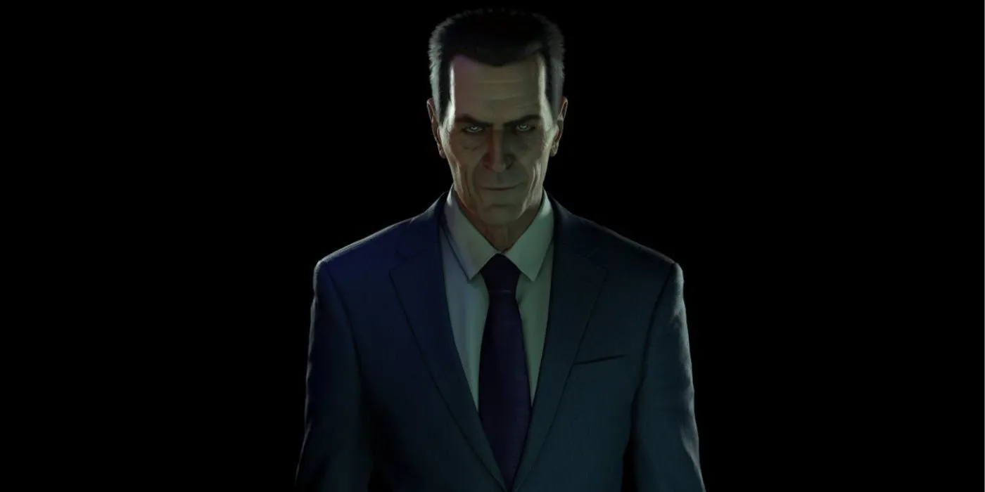 Hình ảnh G-Man từ Half-Life: Alyx, tượng trưng cho tính chân thực đồ họa và yêu cầu hiệu suất cao của các tựa game tích hợp công nghệ RTX như Half-Life 2 RTX.