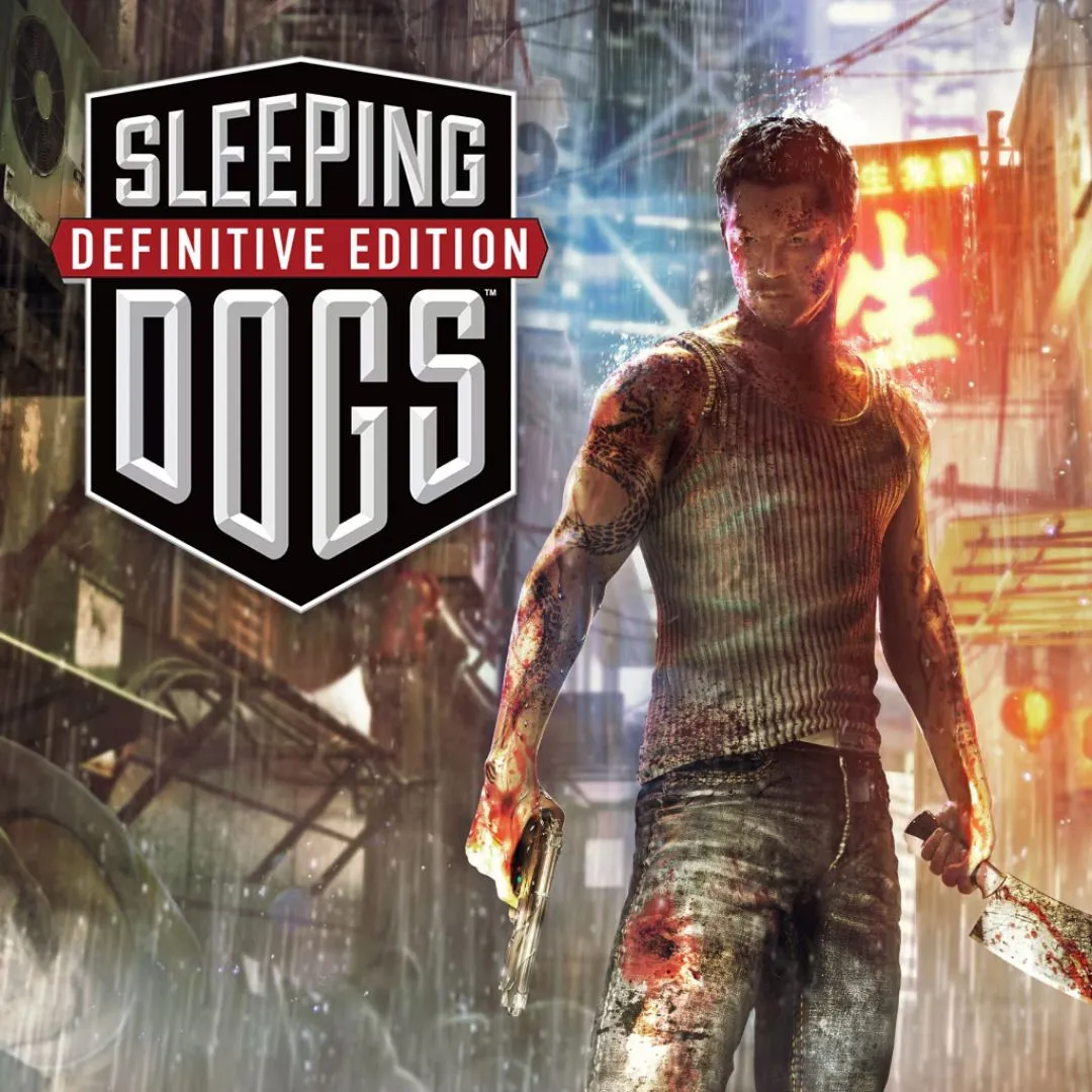 Hình ảnh game Sleeping Dogs: Definitive Edition, hiển thị một cảnh chiến đấu cận chiến trong bối cảnh đường phố Hồng Kông đầy màu sắc.
