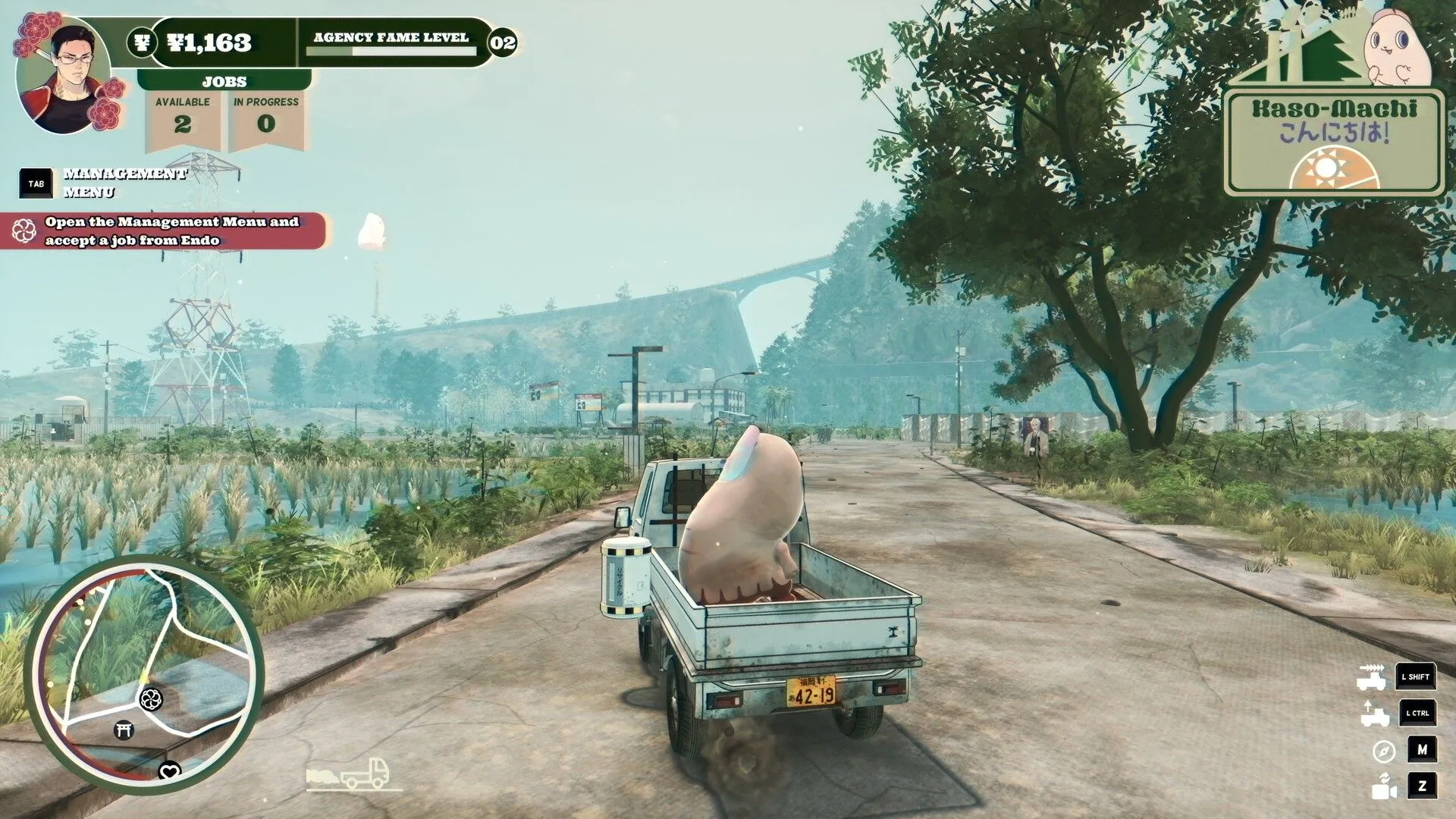 Hình ảnh gameplay quản lý doanh nghiệp trong Promise Mascot Agency