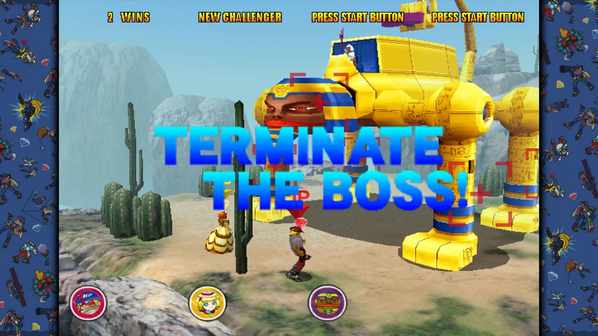 Hình ảnh menu lựa chọn chế độ chơi và tùy chỉnh trong Capcom Fighting Collection 2