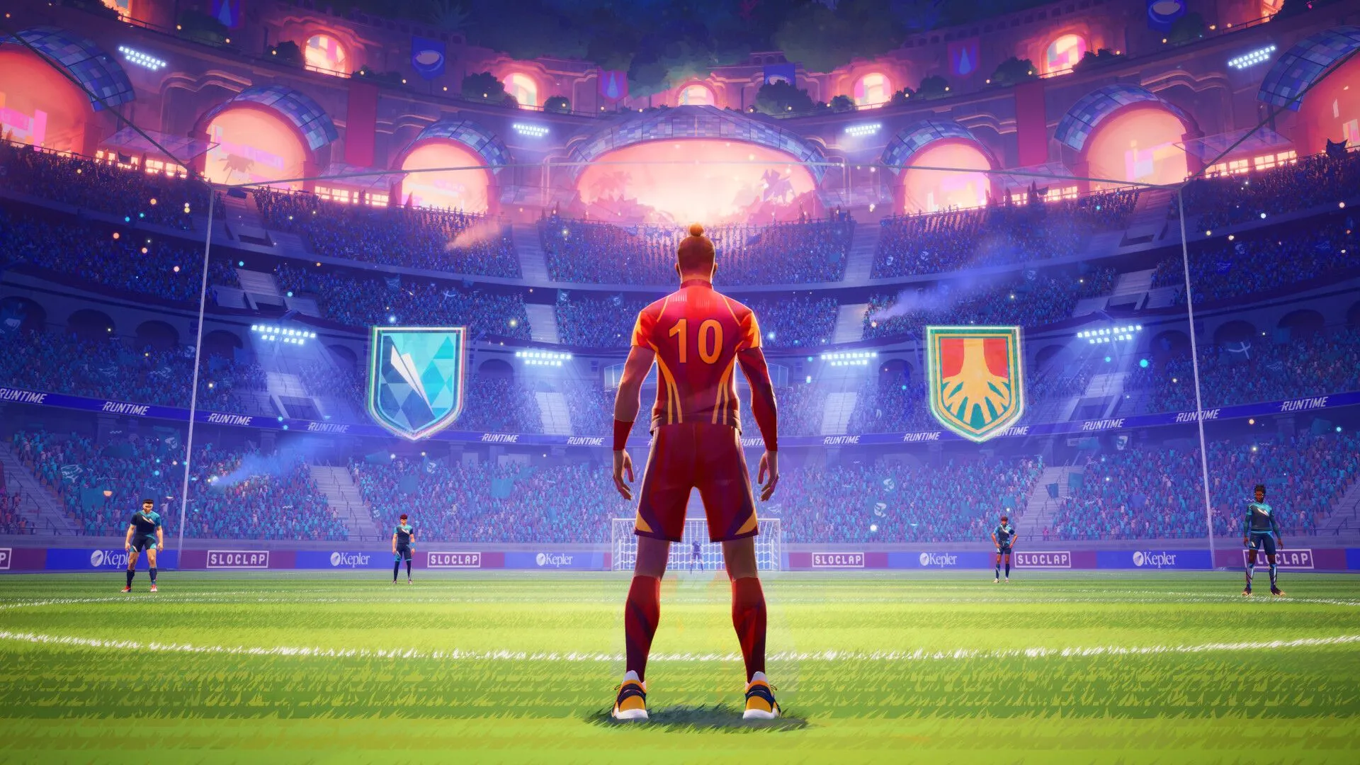 Hình ảnh Rematch - Cầu thủ chuẩn bị tung cú sút hoặc đường chuyền quyết định