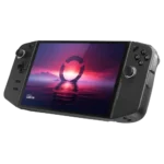 Hình ảnh render máy chơi game cầm tay Lenovo Legion Go với màn hình lớn và tay cầm
