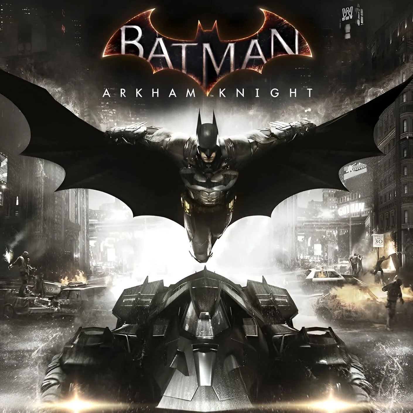 Hình ảnh sản phẩm của game Batman: Arkham Knight, một phần của bộ sưu tập Batman: Arkham Collection.