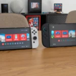 Hình ảnh so sánh Nintendo Switch 2 và Switch OLED