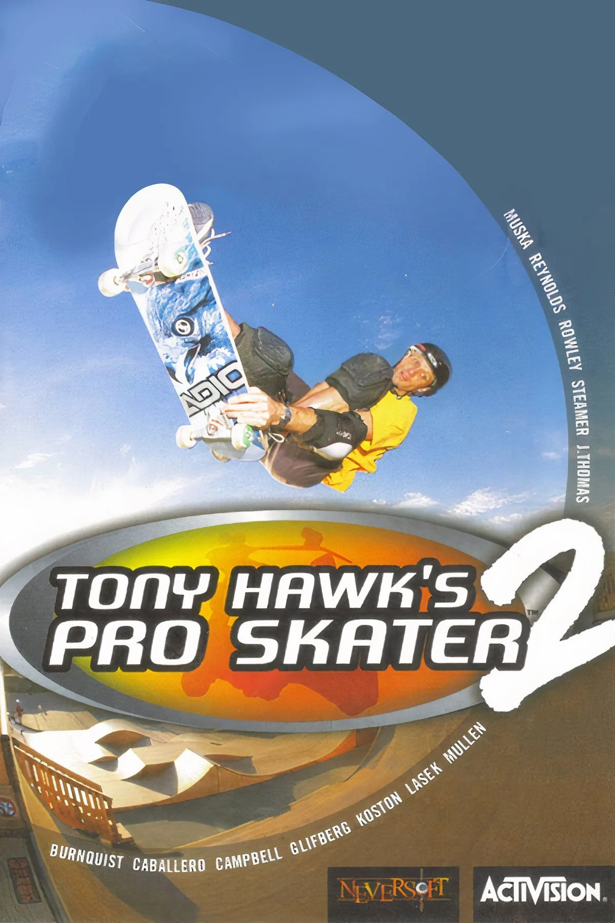 Hình ảnh tổng hợp các khoảnh khắc trong game Tony Hawk's Pro Skater 2, thể hiện sự đa dạng của các địa điểm và động tác