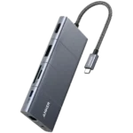 Hình ảnh tổng quan bộ chia USB-C Anker 563 với 11 cổng kết nối tiện lợi