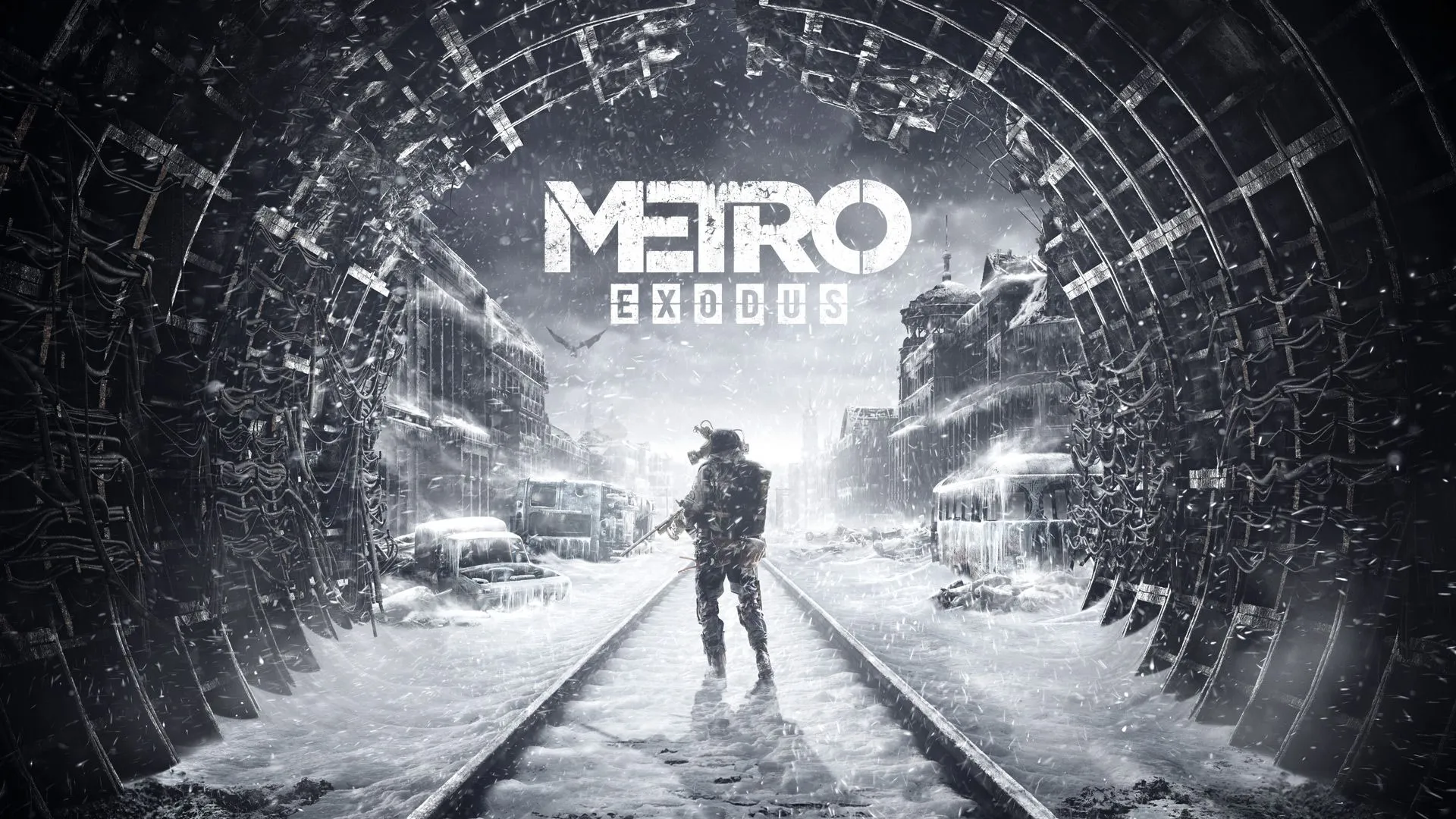 Hình nền Metro Exodus với cảnh mùa đông hoang tàn, tối ưu hóa với DLSS
