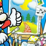 Hộp bìa game Mario Paint SNES và biểu tượng con chuột