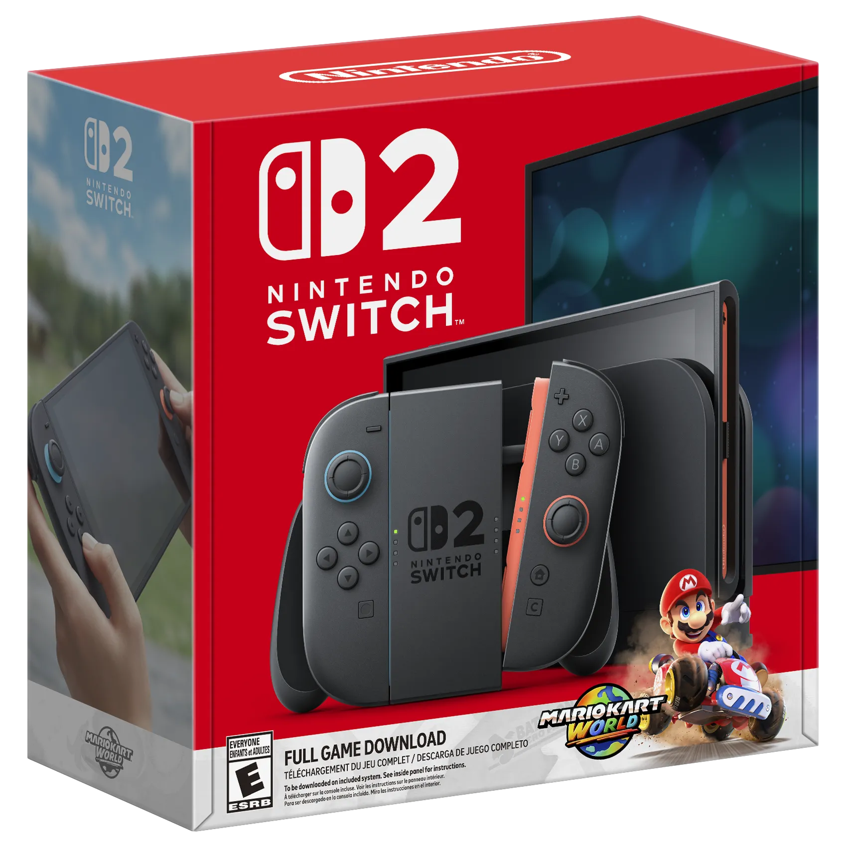 Hộp bundle Nintendo Switch 2 phiên bản Mario Kart World