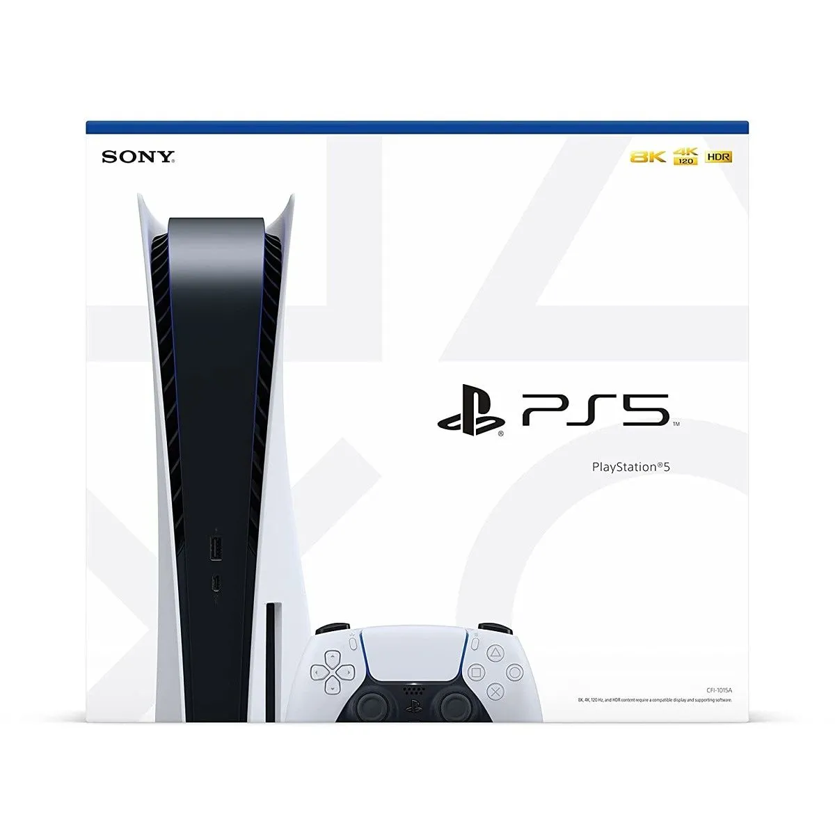 Hộp máy chơi game PlayStation 5 với thiết kế hiện đại, tượng trưng cho thư viện game độc quyền ấn tượng của Sony.
