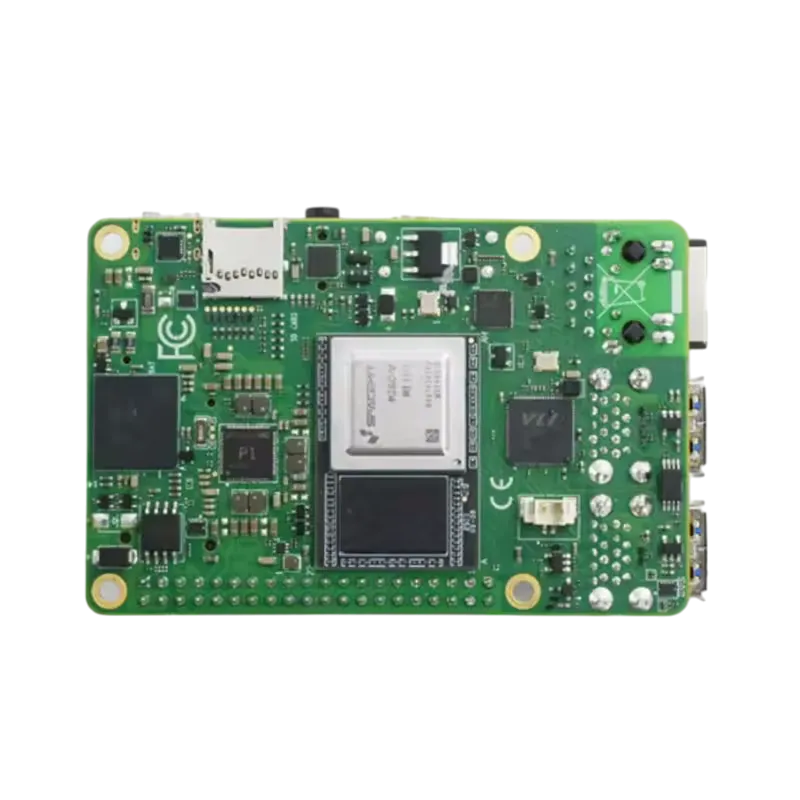 Hộp sản phẩm Muse Pi Pro đặt trên bề mặt, minh họa thiết bị có sẵn để mua trực tuyến trên AliExpress