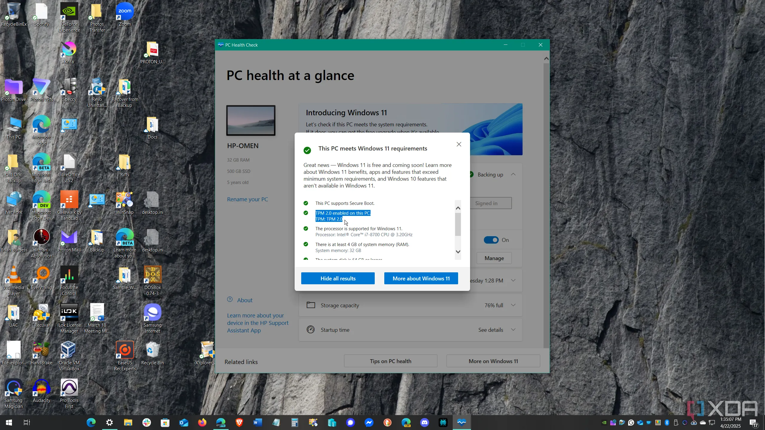 Kiểm tra sức khỏe PC với ứng dụng PC Health Check trên Windows 10
