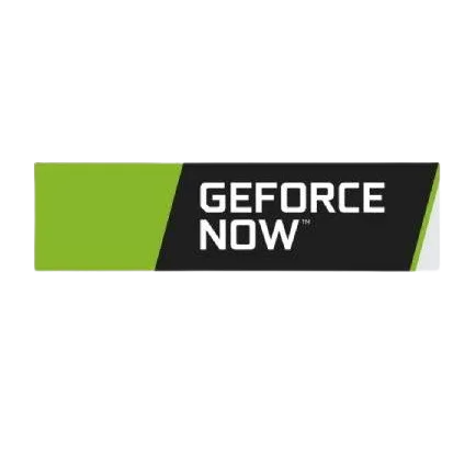 Logo dịch vụ GeForce Now của NVIDIA, nền tảng chơi game đám mây cho Monster Hunter Wilds