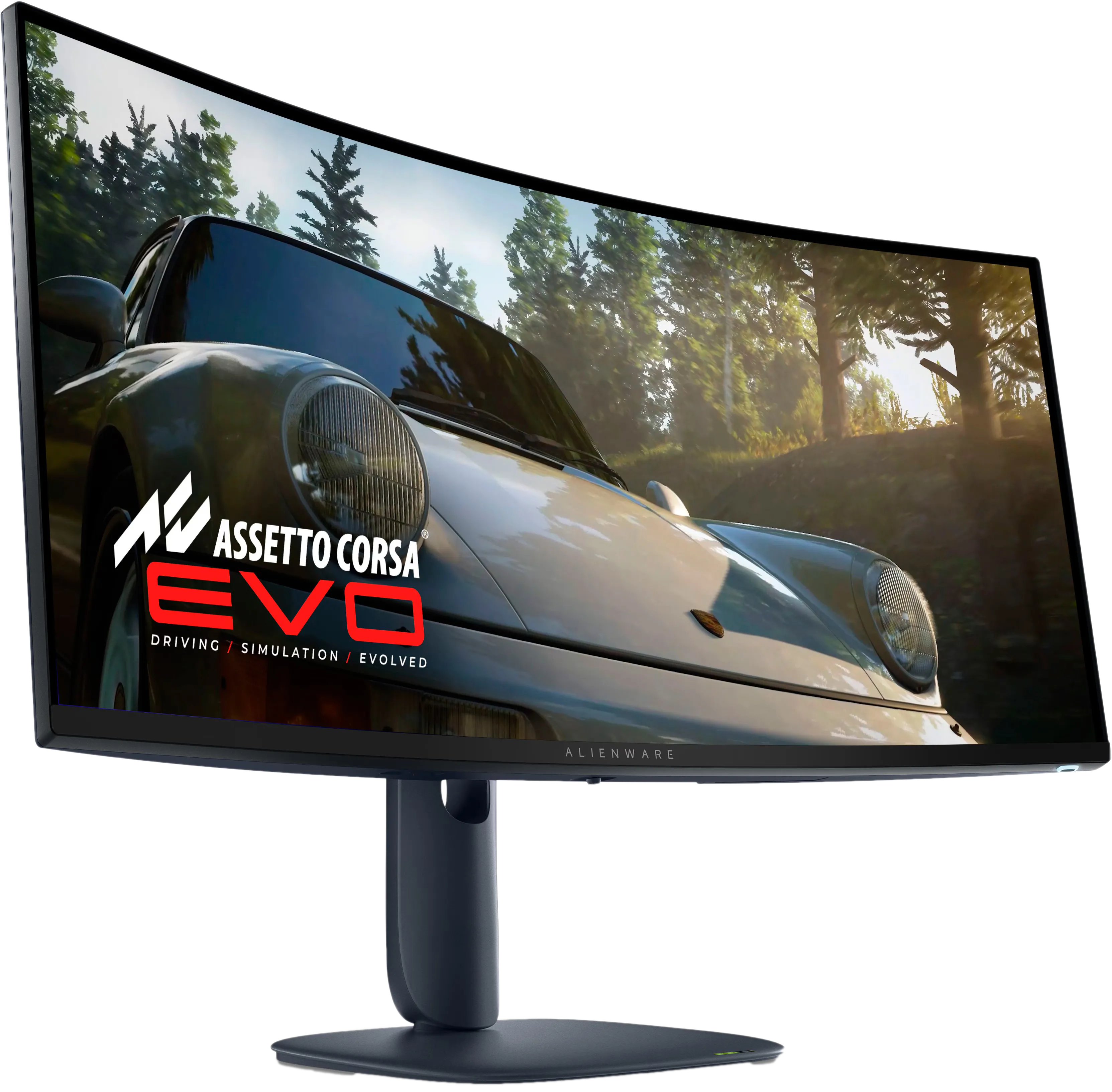 Màn hình chơi game Alienware AW3425DW QD-OLED với thiết kế màu đen nổi bật