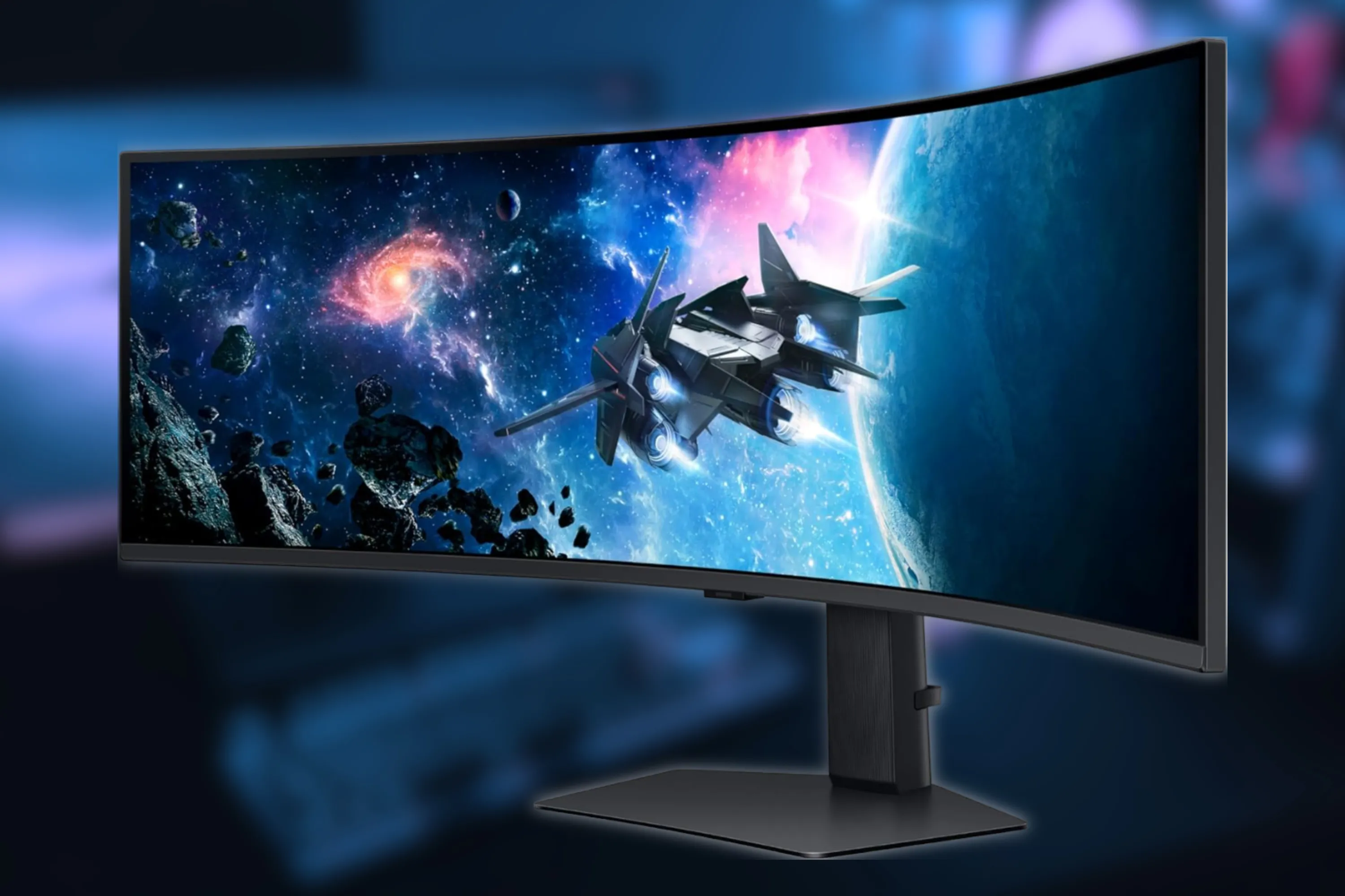 Màn hình chơi game Samsung Odyssey G95C ultrawide với đèn RGB phía sau