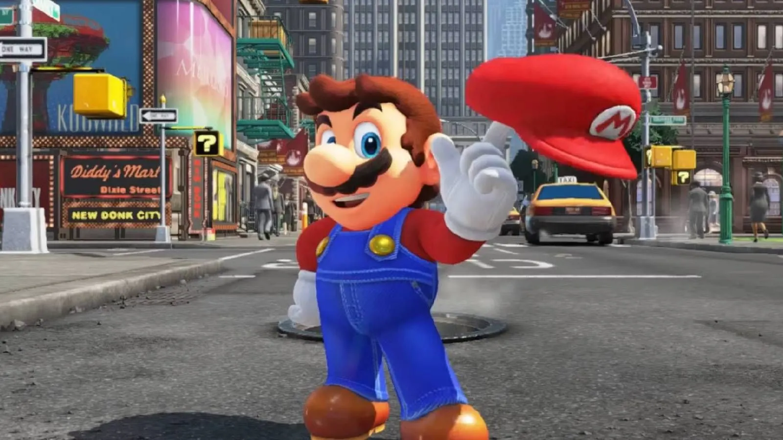Mario và chiếc mũ Cappy trong Super Mario Odyssey, một biểu tượng của game phiêu lưu 3D.