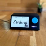 Mặt trước của đồng hồ Pomodoro e-ink tự làm sử dụng vi điều khiển ESP32