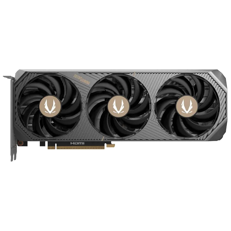 Mặt trước của Zotac Solid GeForce RTX 5070 với quạt đồng và hệ thống tản nhiệt IceStorm 2.0