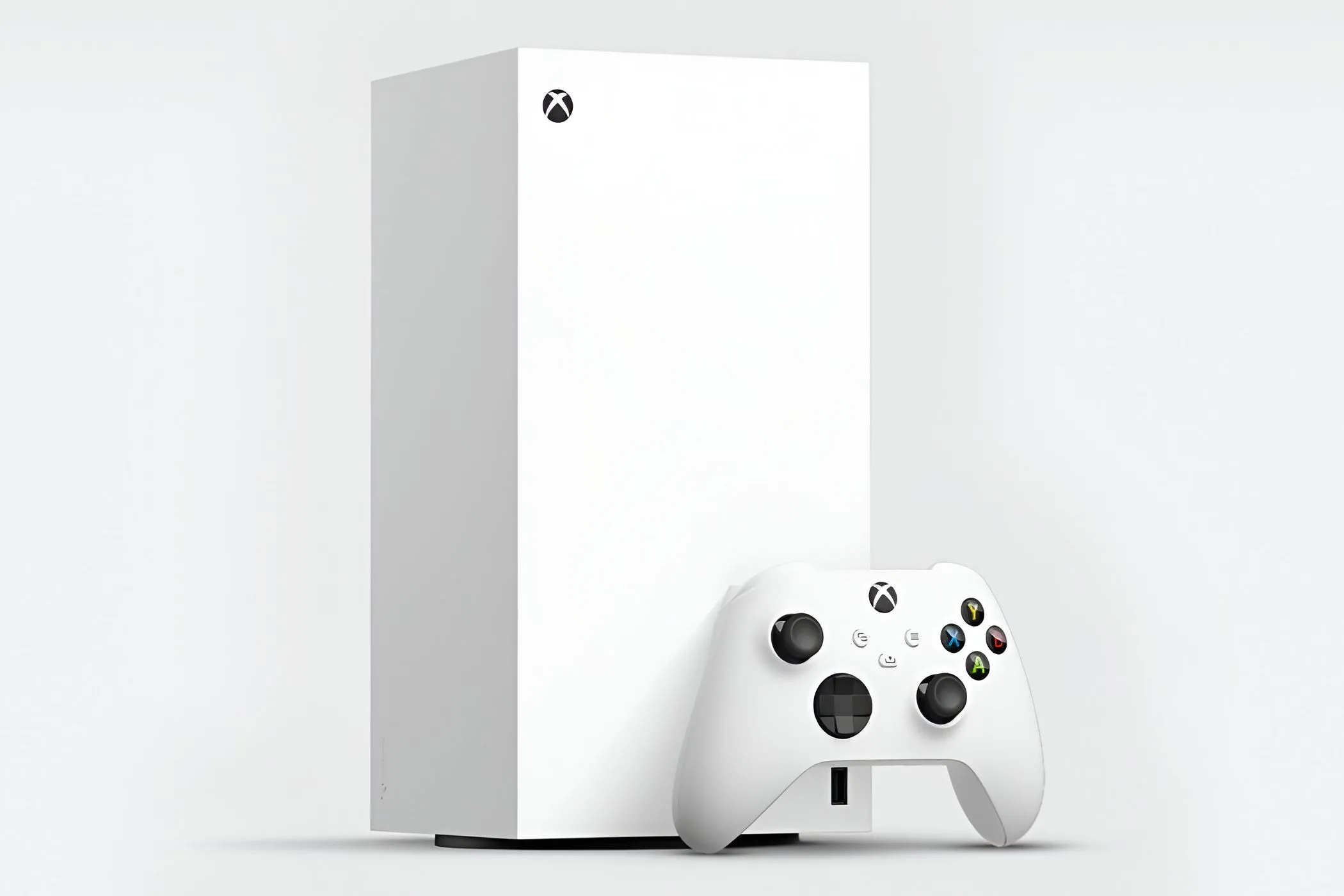 Máy chơi game Xbox Series X phiên bản kỹ thuật số màu đen.