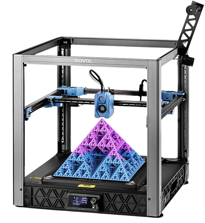 Máy in 3D Sovol SV08 Core-XY, nổi bật với tốc độ in nhanh và độ chính xác cao.