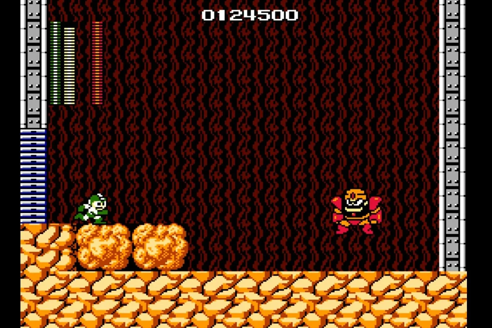 Mega Man chiến đấu với trùm trong Mega Man trên NES