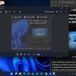 Mô tả tính năng Snipping Tool đang được phát triển trên Windows 11, minh họa khả năng trích xuất văn bản (OCR) cùng các tiện ích mới.