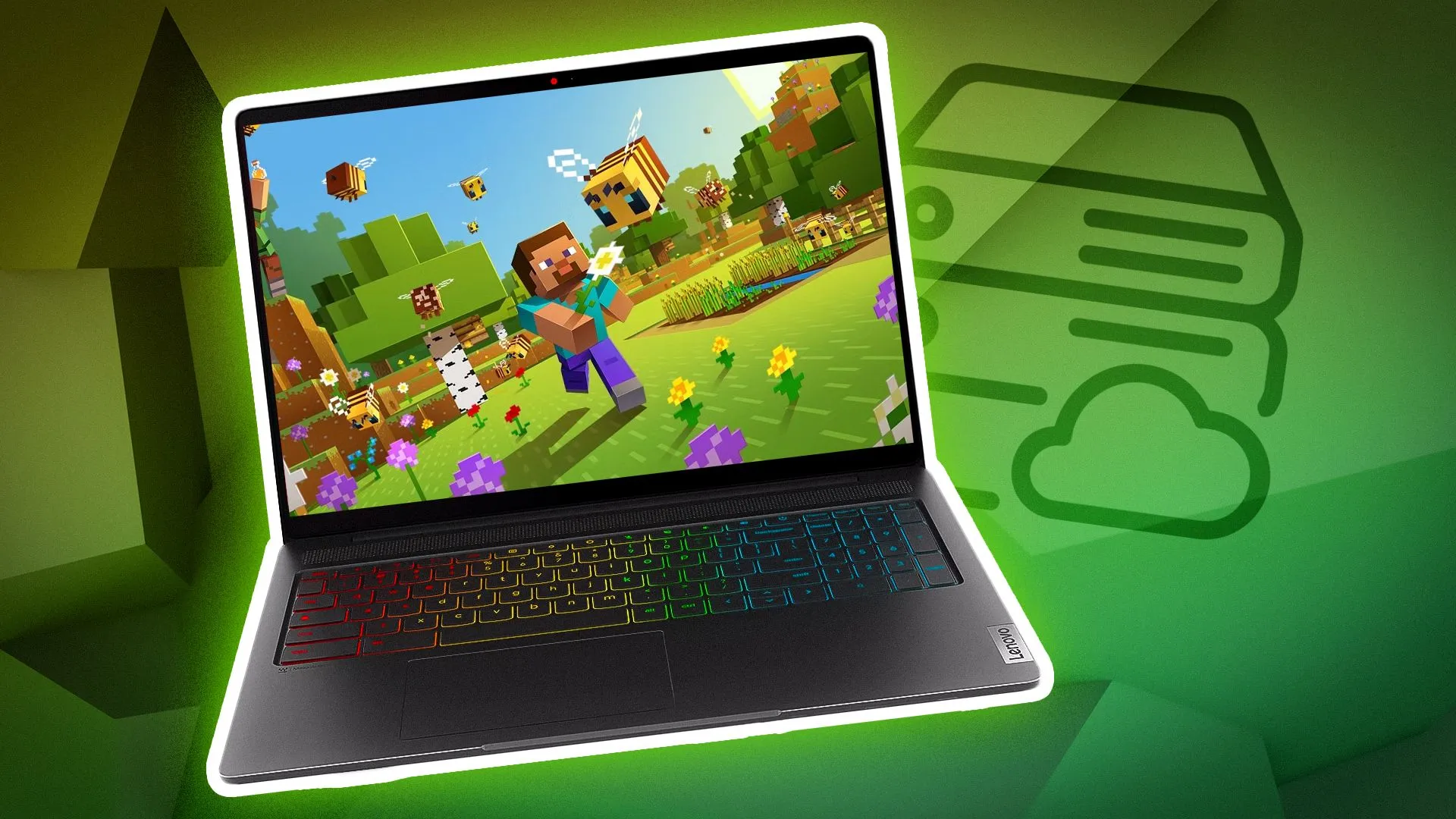 Mô tả về một máy chủ Minecraft, đại diện cho âm nhạc từ album Minecraft: Volume Alpha được vinh danh cùng Windows 95