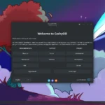 Môi trường desktop KDE Plasma mặc định trên CachyOS, minh họa khả năng tùy biến giao diện của các bản phân phối Linux.
