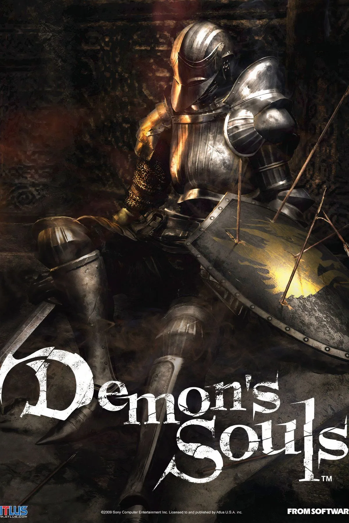 Một cảnh chiến đấu dữ dội trong Demon's Souls, minh họa lối chơi khó nhằn và không khí u ám của game.