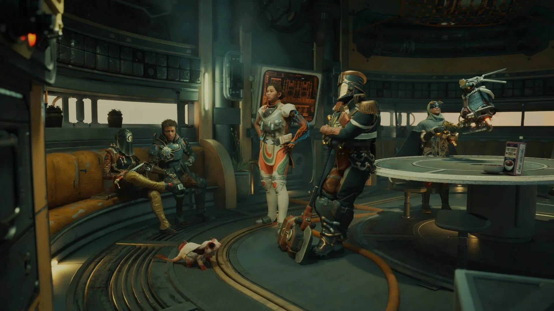 Một nhóm đồng đội chiến đấu cùng nhau trong The Outer Worlds 2