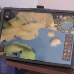 Người dùng chơi game Old School RuneScape (OSRS) trên màn hình 12 inch của tablet Doogee T40 Pro, tận dụng kích thước hiển thị lớn để tối ưu trải nghiệm giải trí