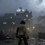Nhân vật chính game Lies of P đứng giữa khung cảnh đổ nát, thể hiện chất phiêu lưu hành động của một tựa game indie xuất sắc.