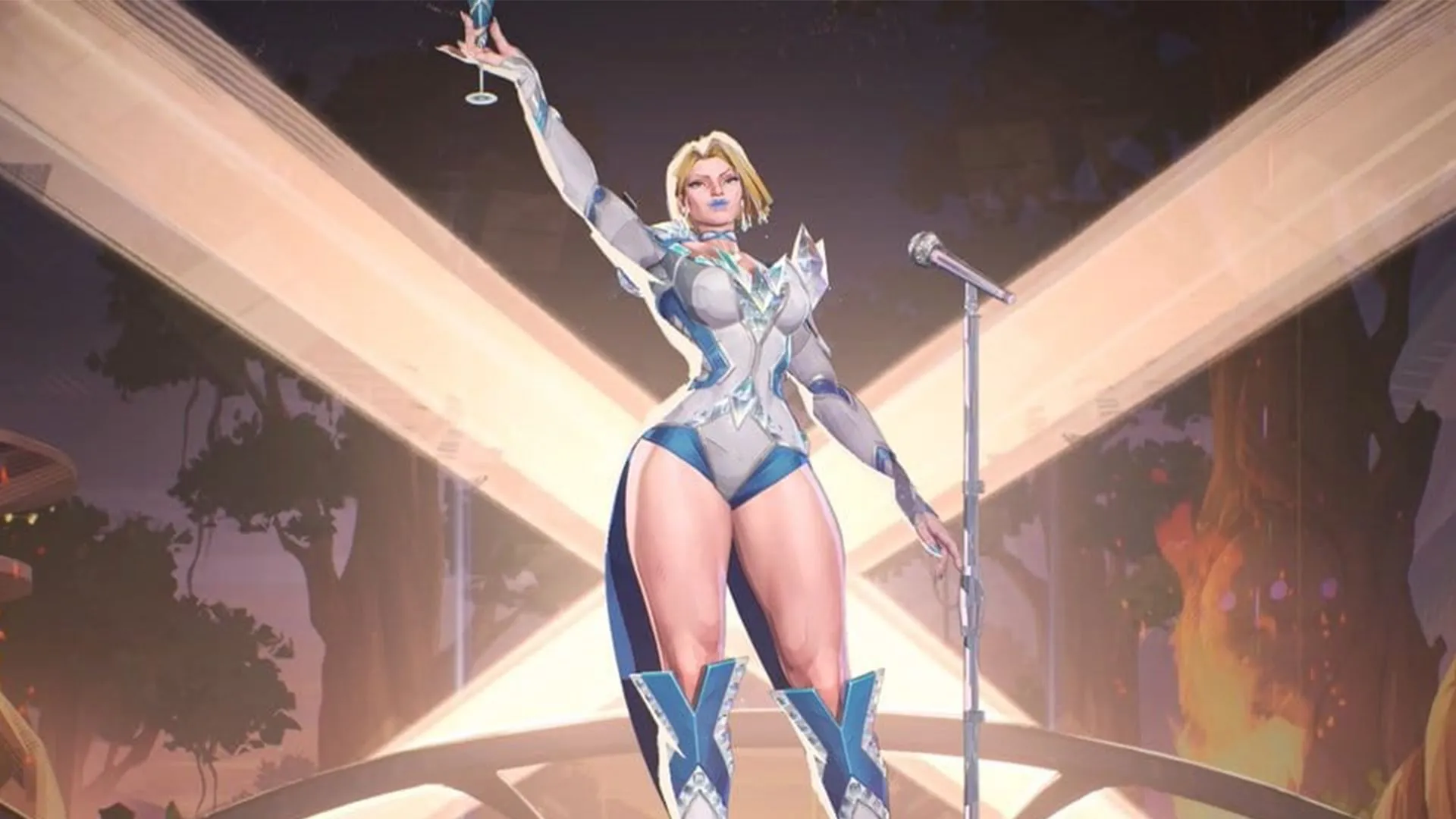 Nhân vật Emma Frost với bộ trang phục độc đáo trong Marvel Rivals
