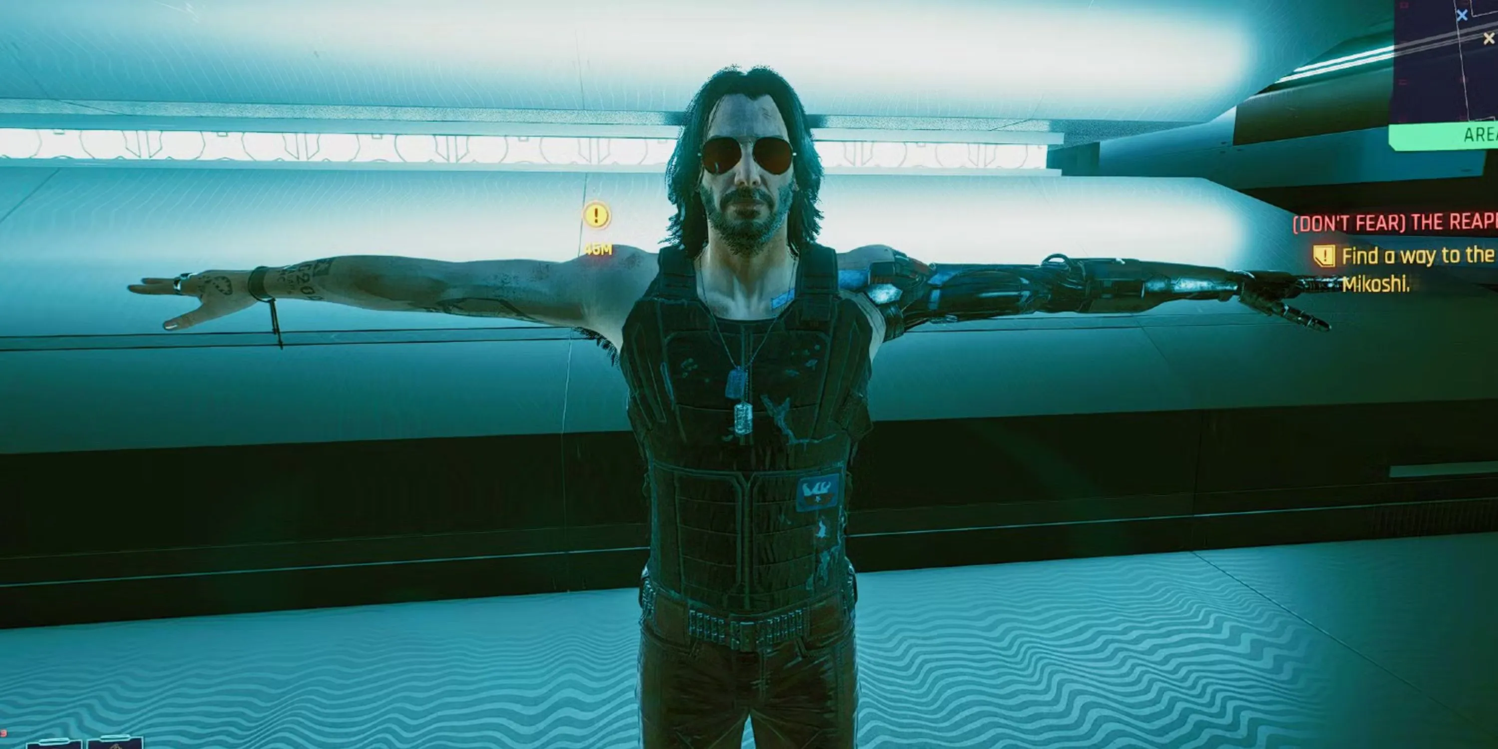 Nhân vật Johnny Silverhand do Keanu Reeves thủ vai trong Cyberpunk 2077