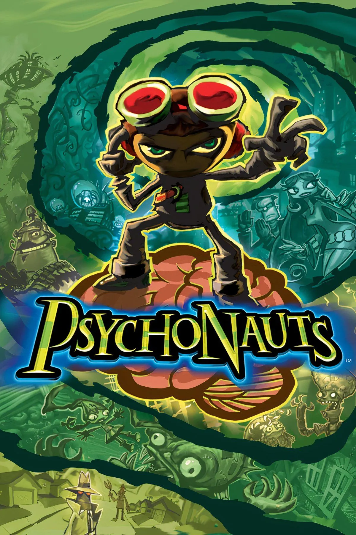 Nhân vật Raz với khả năng tâm linh trong game Psychonauts