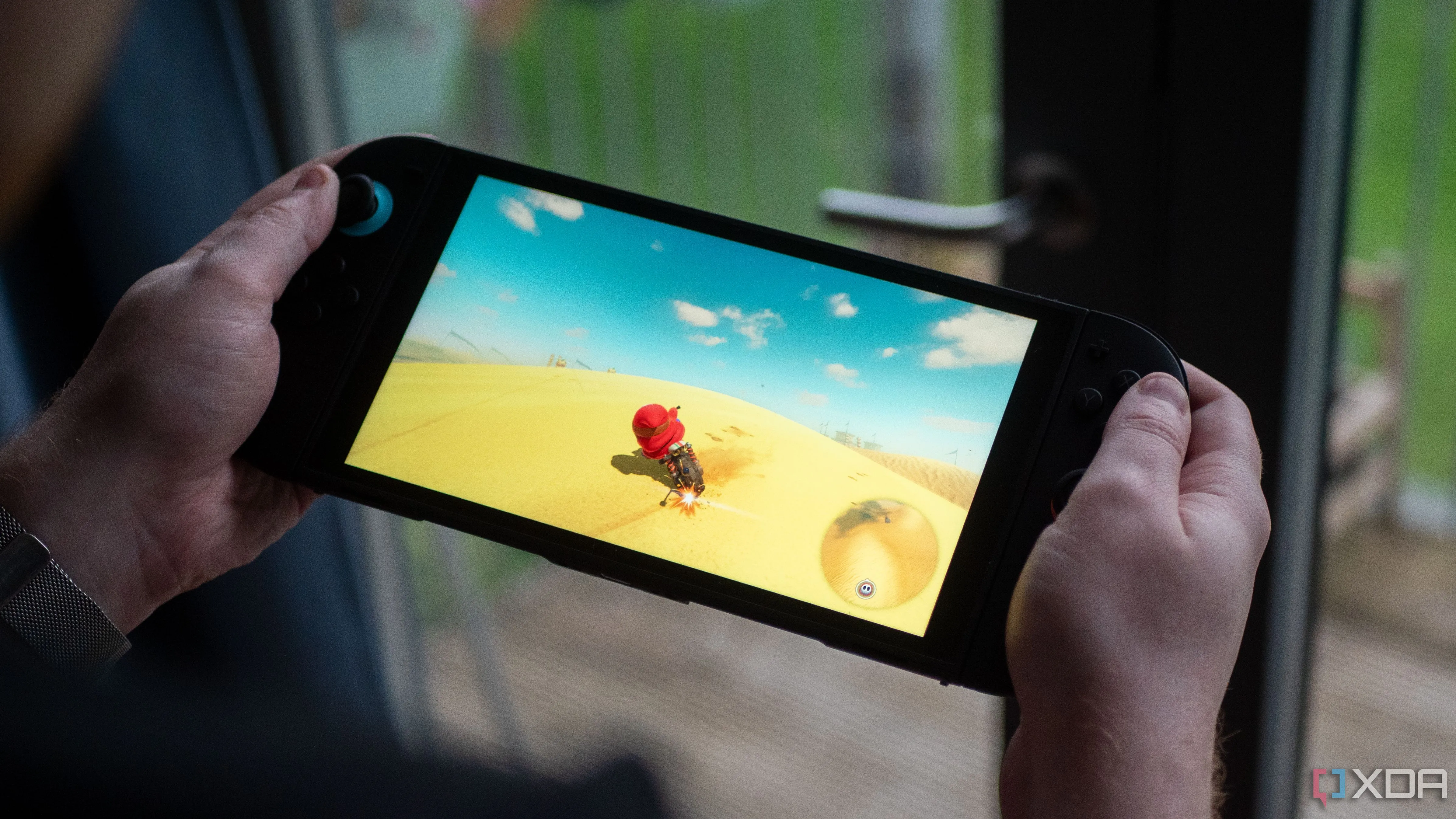 Nintendo Switch 2 hiển thị trò chơi Mario Kart World, minh họa cho sức hút của các tựa game độc quyền kinh điển từ Nintendo.